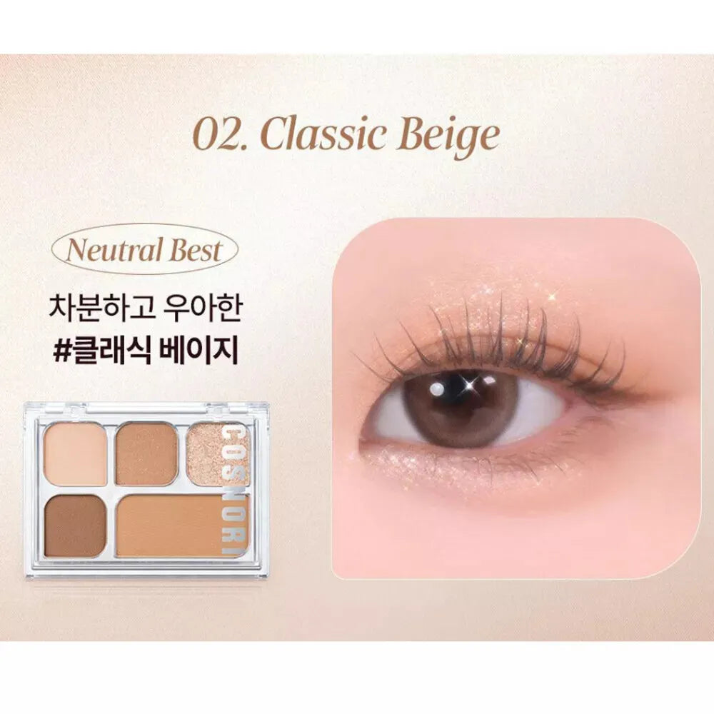Cosnori My Moment Eye Palette 02 Classic Beige - 6.2g - MOQ 36