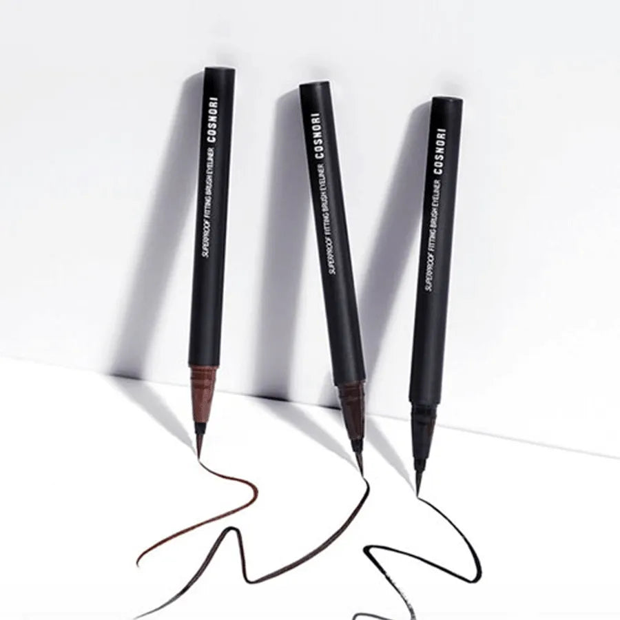 Cosnori Superproof Fitting Brush Eyeliner 01 Black - 0.6g - MOQ 100