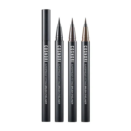 Cosnori Superproof Fitting Brush Eyeliner 01 Black - 0.6g - MOQ 100