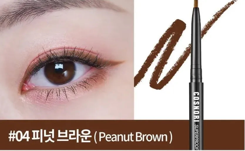 Cosnori Superproof Fitting Gel Eyeliner 04 Peanut Brown - 0.13g - MOQ 100