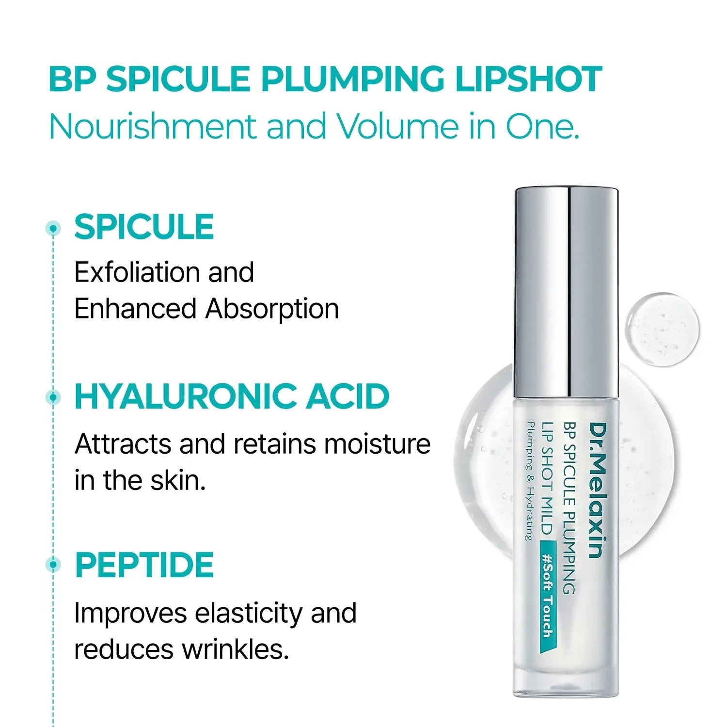 Dr.melaxin Bp Spicule Plumping Lip Shot Mild 4ml - MOQ 750