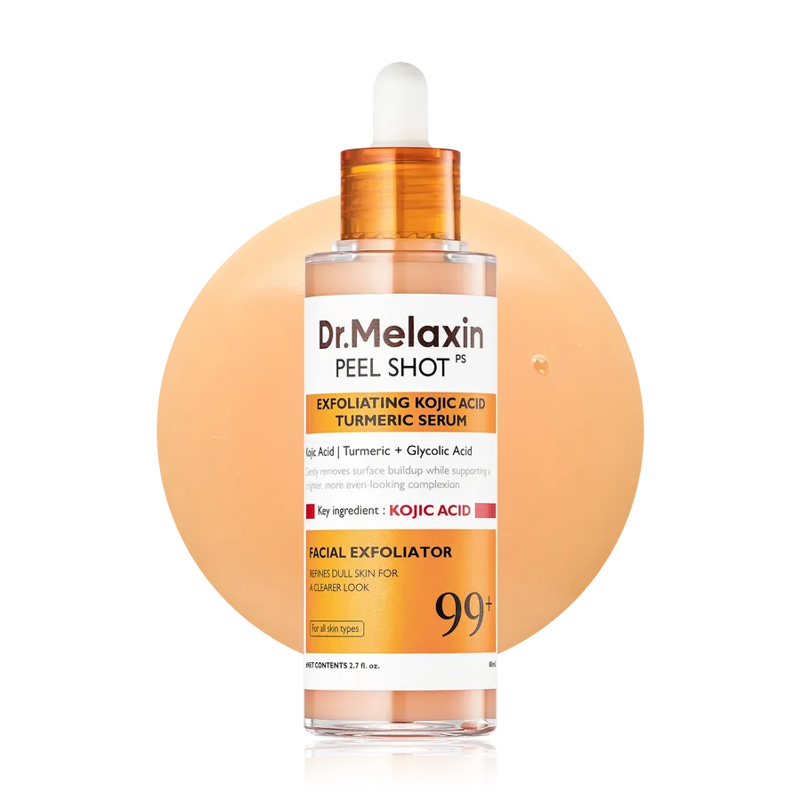 Dr.melaxin Peel Shot Exfoliating Kojic Acid Turmeric Serum 80ml - MOQ 96