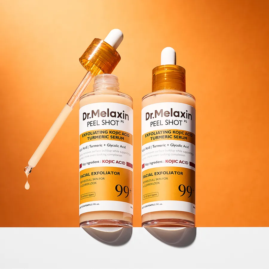 Dr.melaxin Peel Shot Exfoliating Kojic Acid Turmeric Serum 80ml - MOQ 96