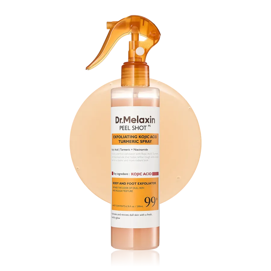 Dr.melaxin Peel Shot Exfoliating Kojic Acid Turmeric Spray 200ml - MOQ 36