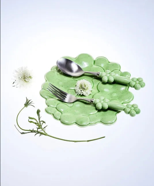 Flower Pattern Plate 3 Colors