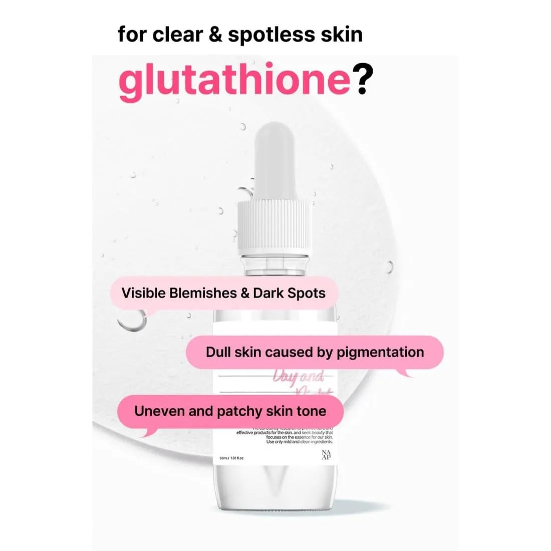 Glutathione Dark Spot Ampoule - 30ml - MOQ 150 Renewal