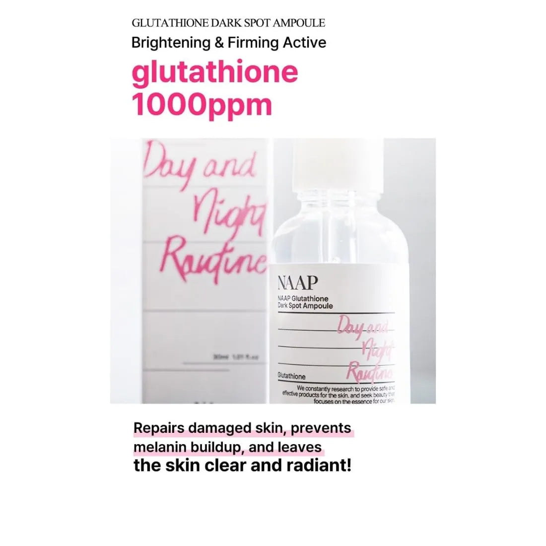 Glutathione Dark Spot Ampoule - 30ml - MOQ 150 Renewal
