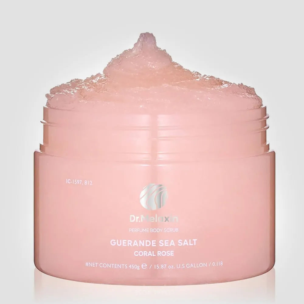 Guerande Sea Salt Perfume Body Scrub Coral Rose 450g - MOQ 30