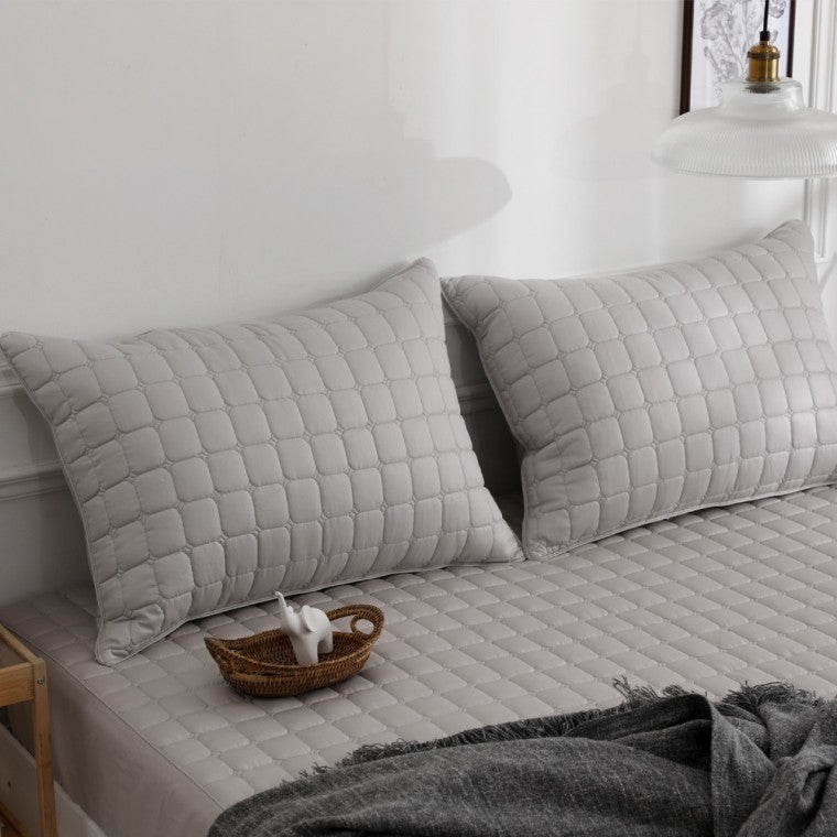 Seragio 100% cotton quilted pillow cover 40x60(Dark Brown) - MOQ 1