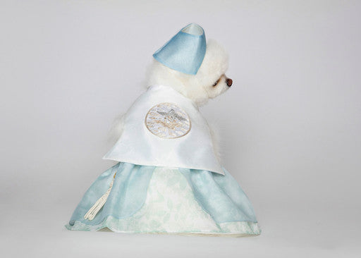 Maison de Dog White Garam Dangui Set (Mint, size- 2XL) Dog Hanbok- MOQ 1