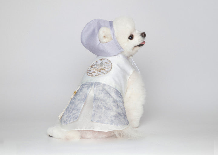 Maison de Dog Puppy Hanbok Haesol Kwaeja- Mint Khakhi (L) - MOQ 1