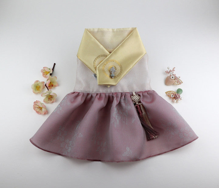 Maison de Dog Puppy Cape Joseon Top(Pink,L) - MOQ 1