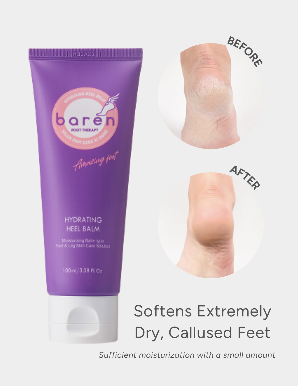 [BAREN] Non-Greasy & Hydrating Heel Balm 100ml (Copy)