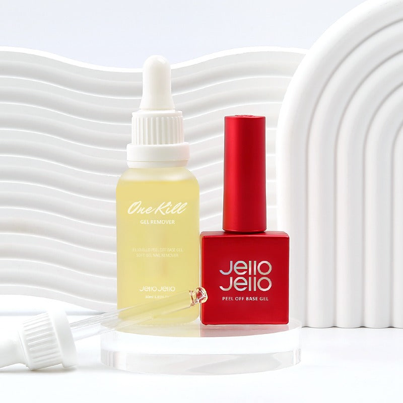 JELLO JELLO Peel-Off Base Gel + One Kill Remover Set - MOQ 112