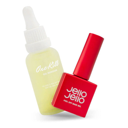 JELLO JELLO Peel-Off Base Gel + One Kill Remover Set - MOQ 112