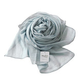 Mary & You soft cotton colorful plain long scarf made in Korea (Silver) - MOQ 3