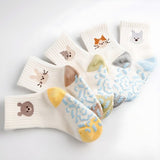 Viva Seven Children's Wish Anti-Slip Socks 5-Pair Set(No.3) - MOQ 3