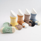 Viva Seven Children's Hey Anti-Slip Socks Set of 5 (No.3) - MOQ 3