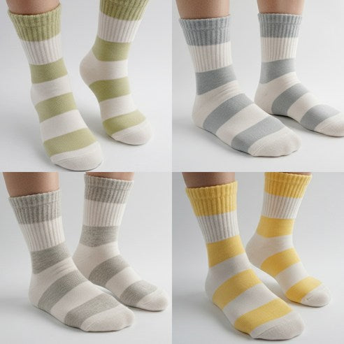 Viva Seven Children's Leo Easypick Medium Socks 5-Pair Set (Size-S) - MOQ 3