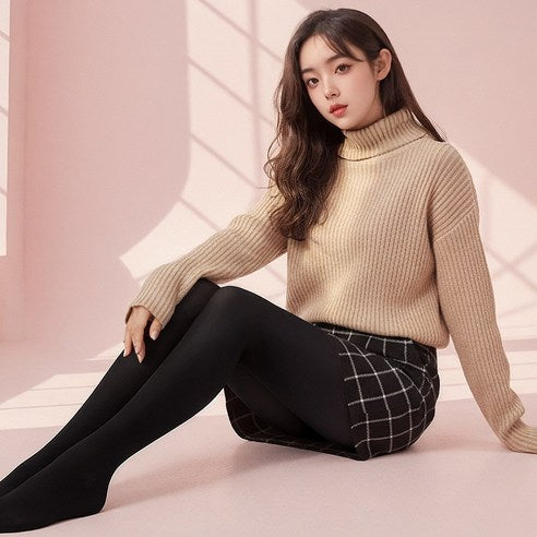 Venus domestically produced 130D high-elasticity thermal pantyhose, 3-pack - MOQ 3