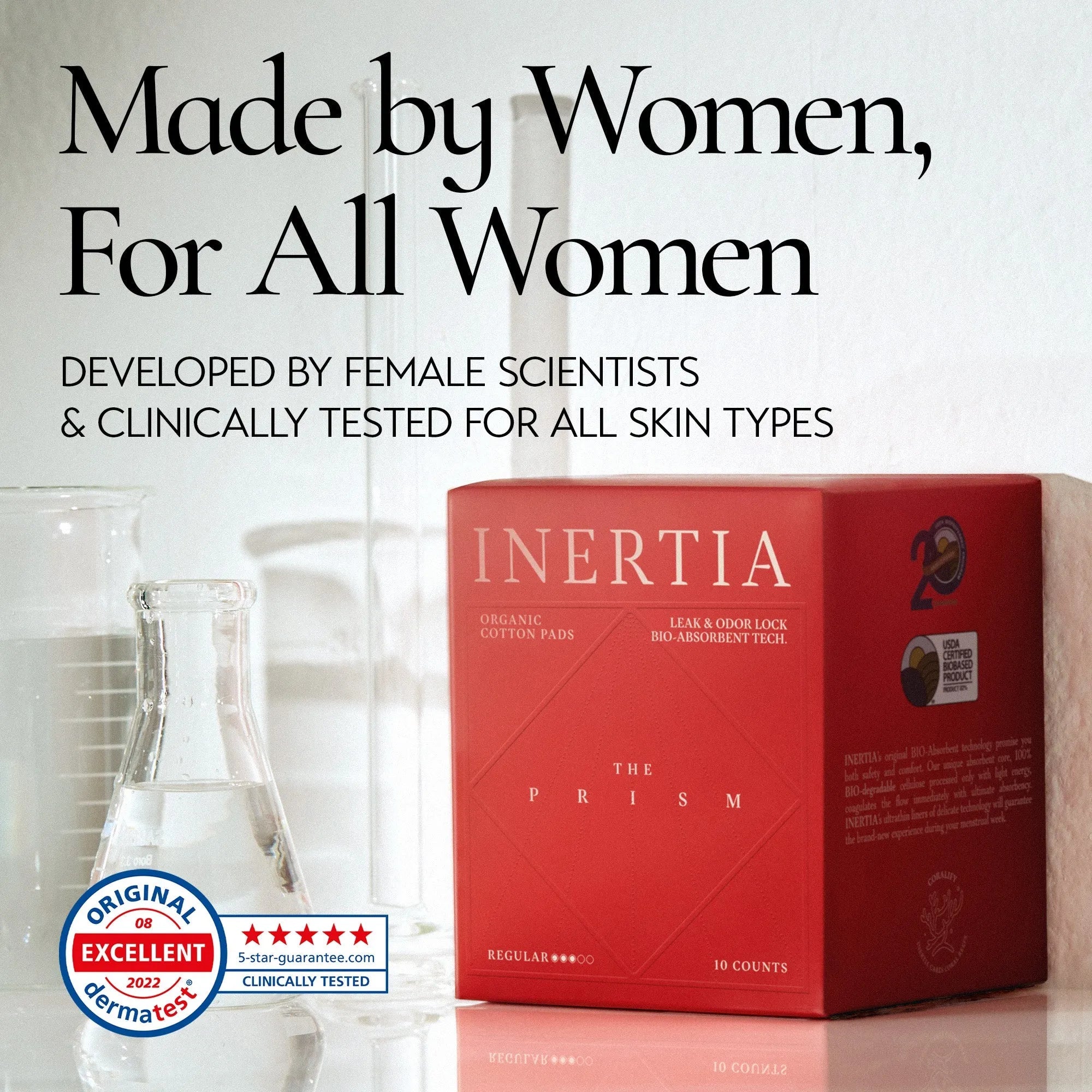 Inertia Organic Labocell™ Premium Period Pads – Regular (10pcs)