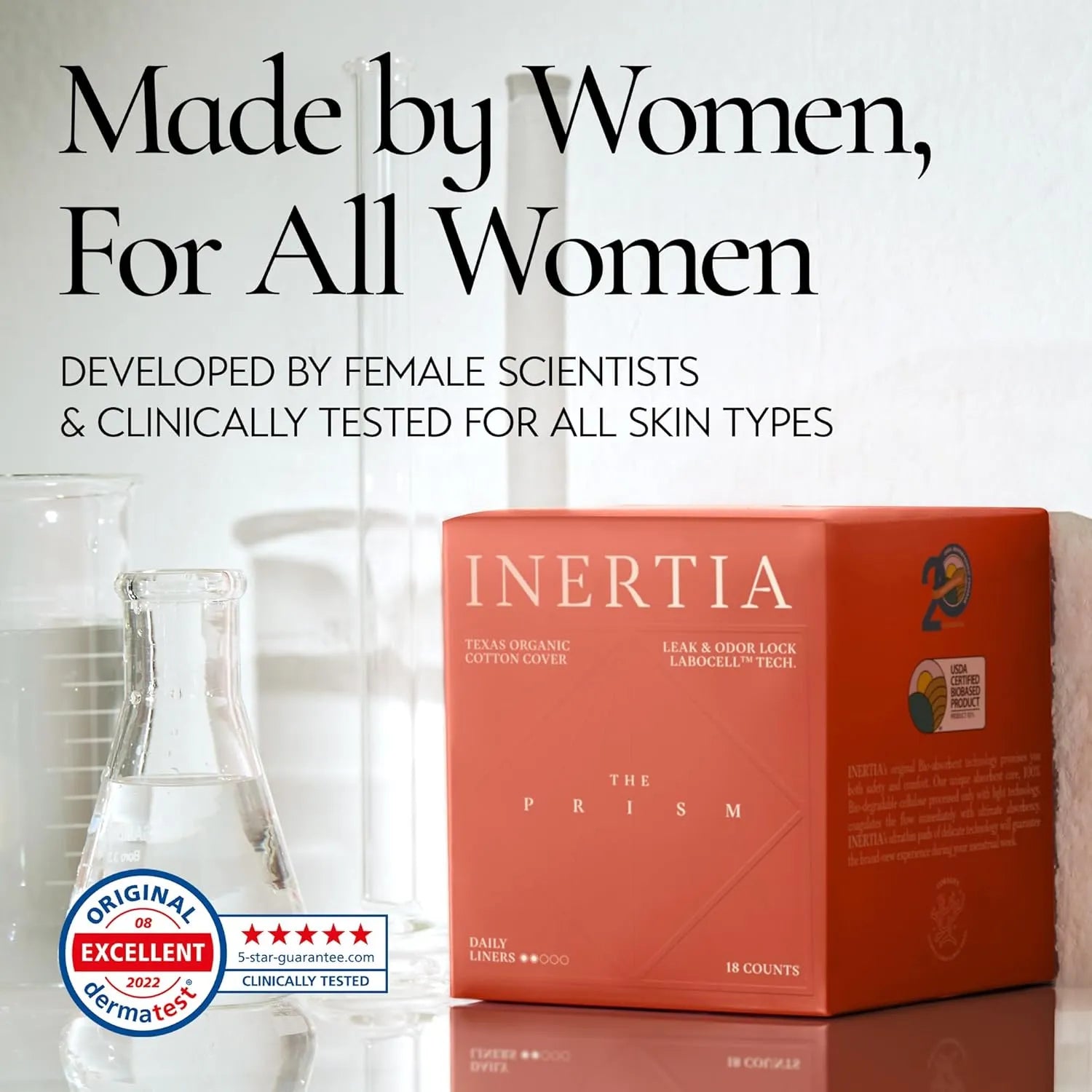 Inertia Organic Panty Liners (Labocell™) - Daily Use