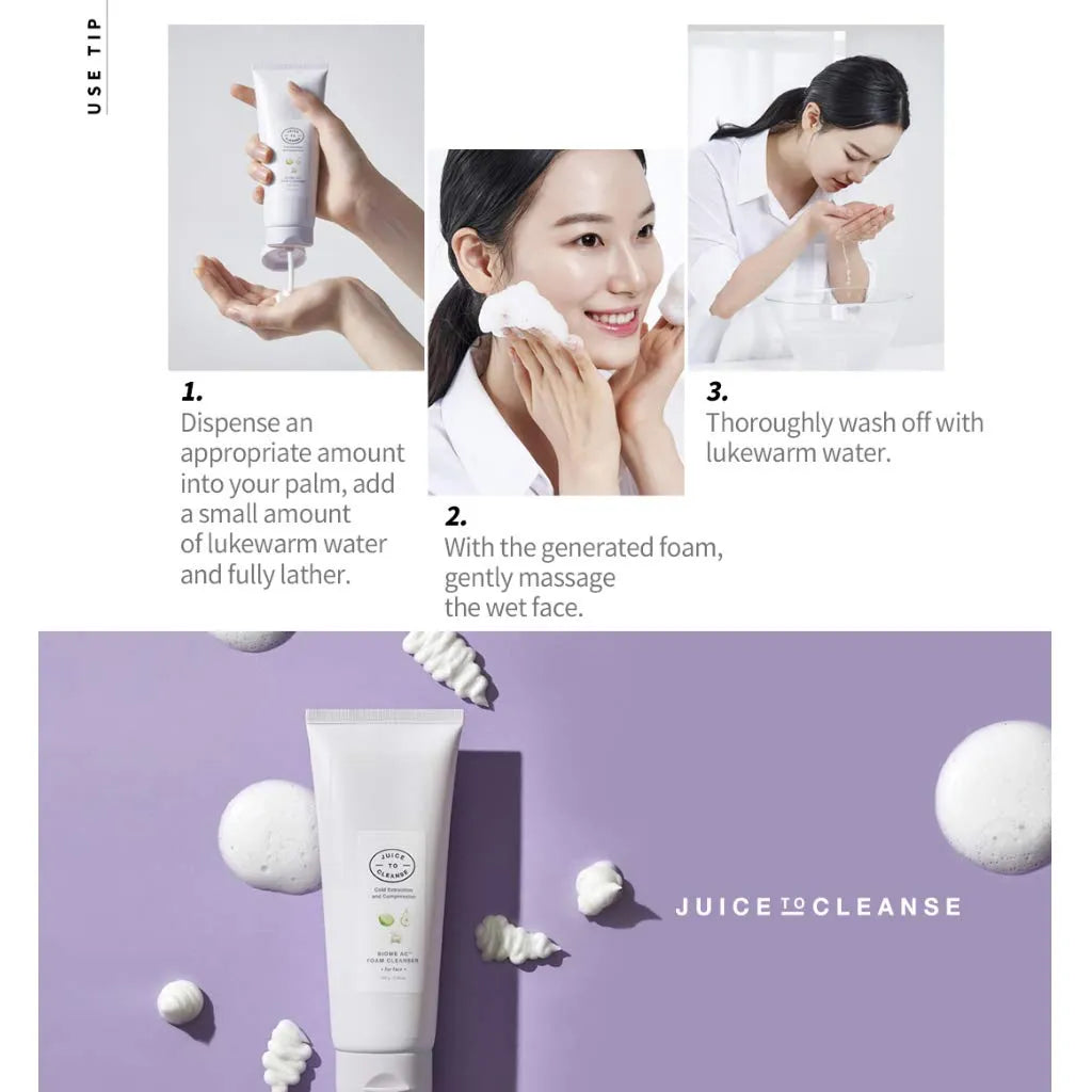 Juice To Cleanse Biome Ac Foam Cleanser - MOQ 15.00