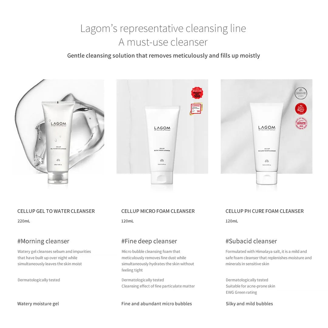 LAGOM CELLUP GEL TO WATER CLEANSER - MOQ 50