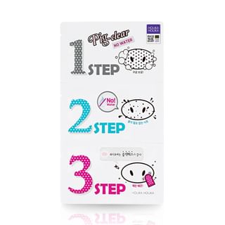 Holika Holika Pig Clear Blackhead 3-step kit(No Water) - MOQ 600