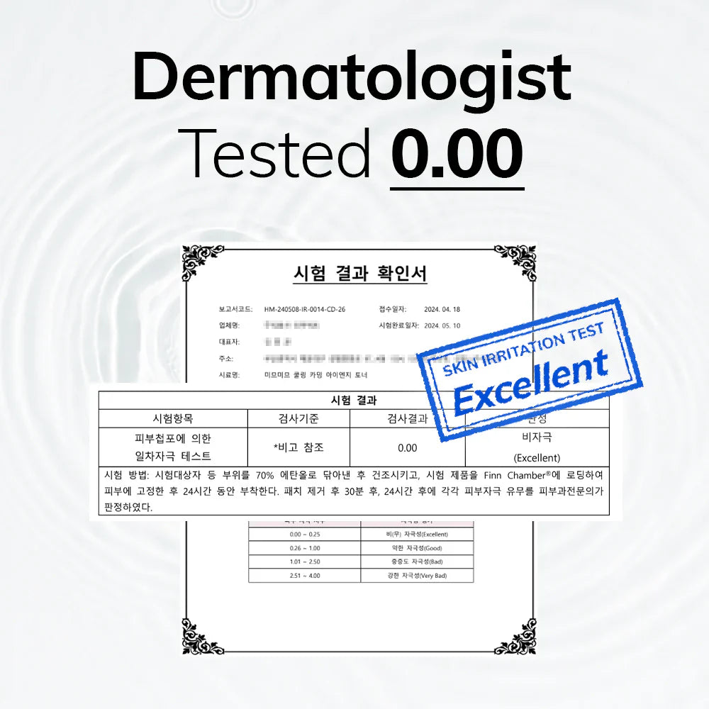 MIMUMIMU Cooling Calming i.n.g Toner - MOQ 50