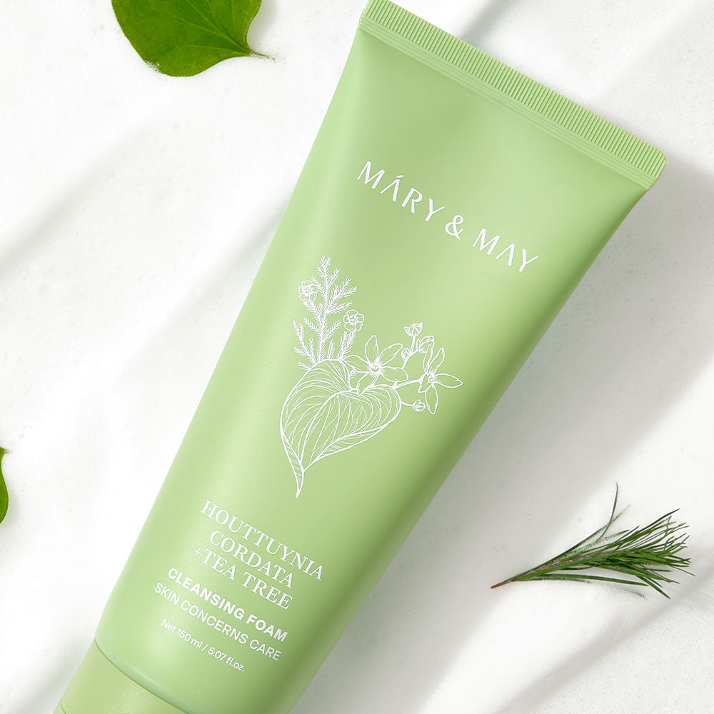 Mary&May Houttuynia Cordata+Tea Tree Cleansing Foam 150ml - MOQ 35