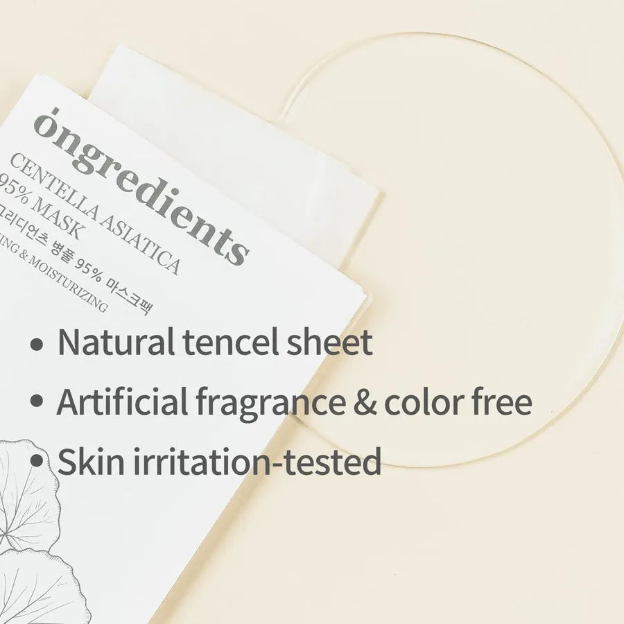 Ongredients Centella Asiatica 95% Mask (5EA) - MOQ 60.00