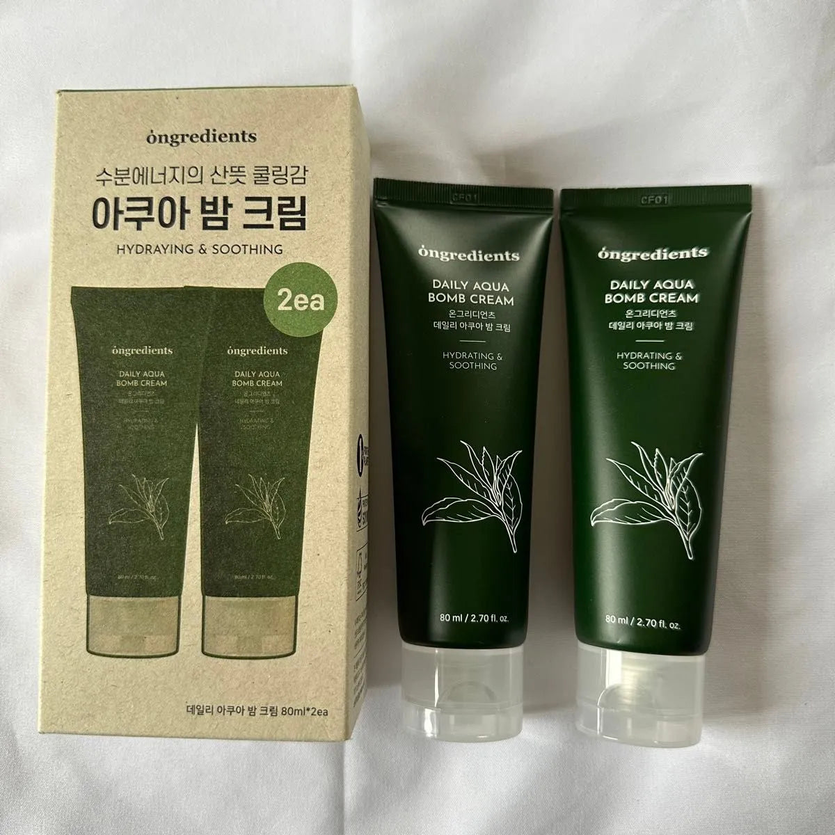 Ongredients Daily Aqua Bomb Cream (2EA) - MOQ 40.00