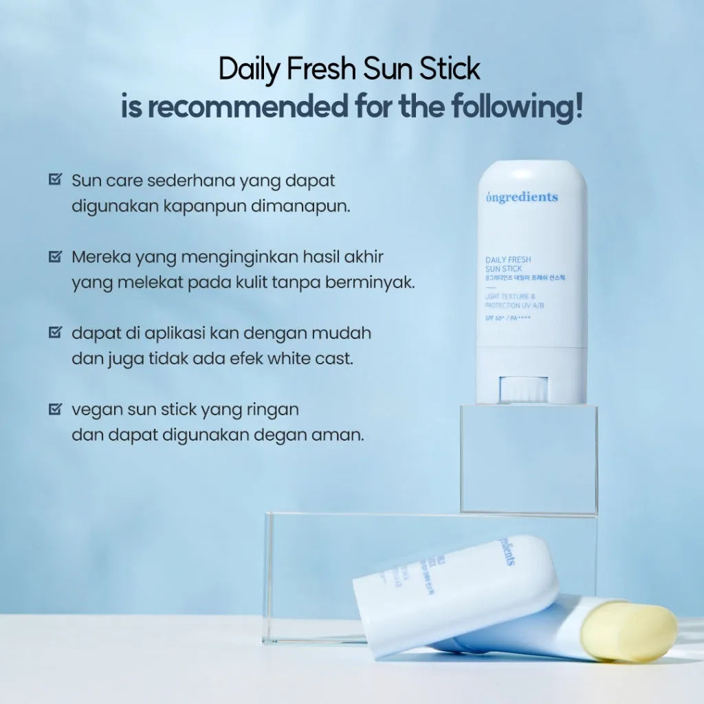 Ongredients Daily Fresh Sun Stick - MOQ 100.00