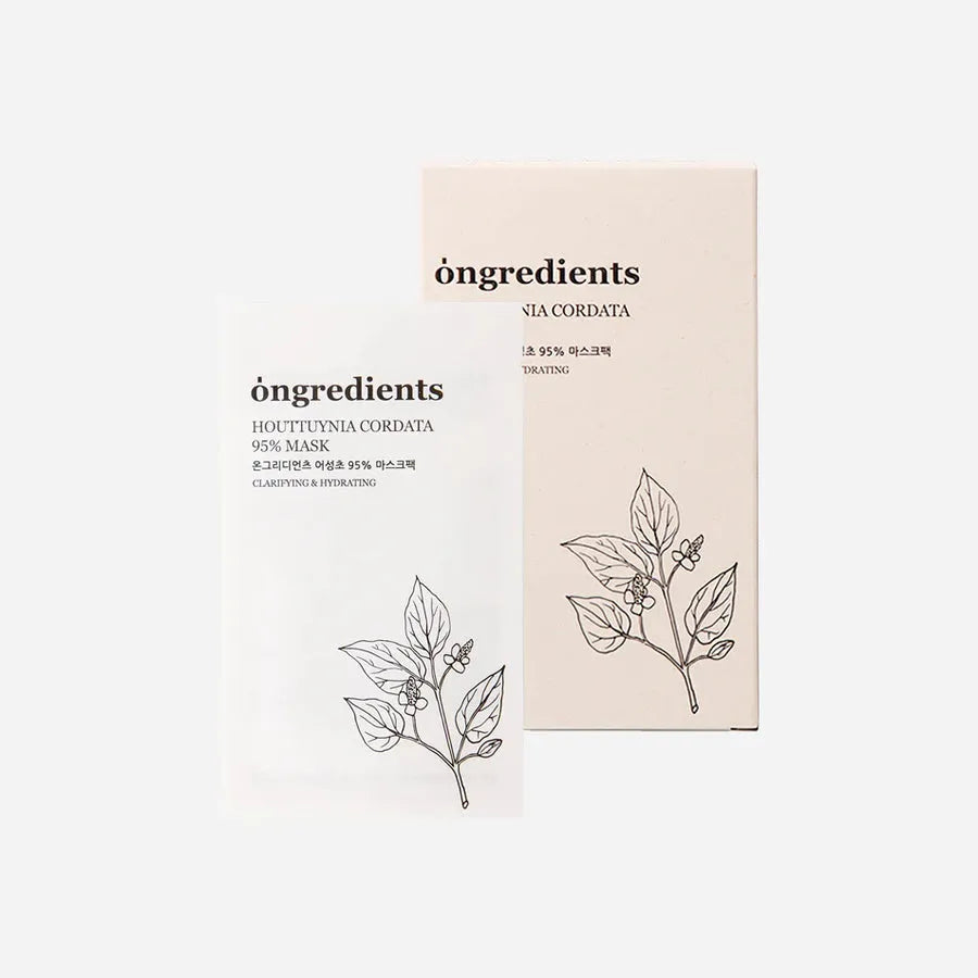 Ongredients Houttuynia Cordata 95% Mask (5EA) - MOQ 60.00