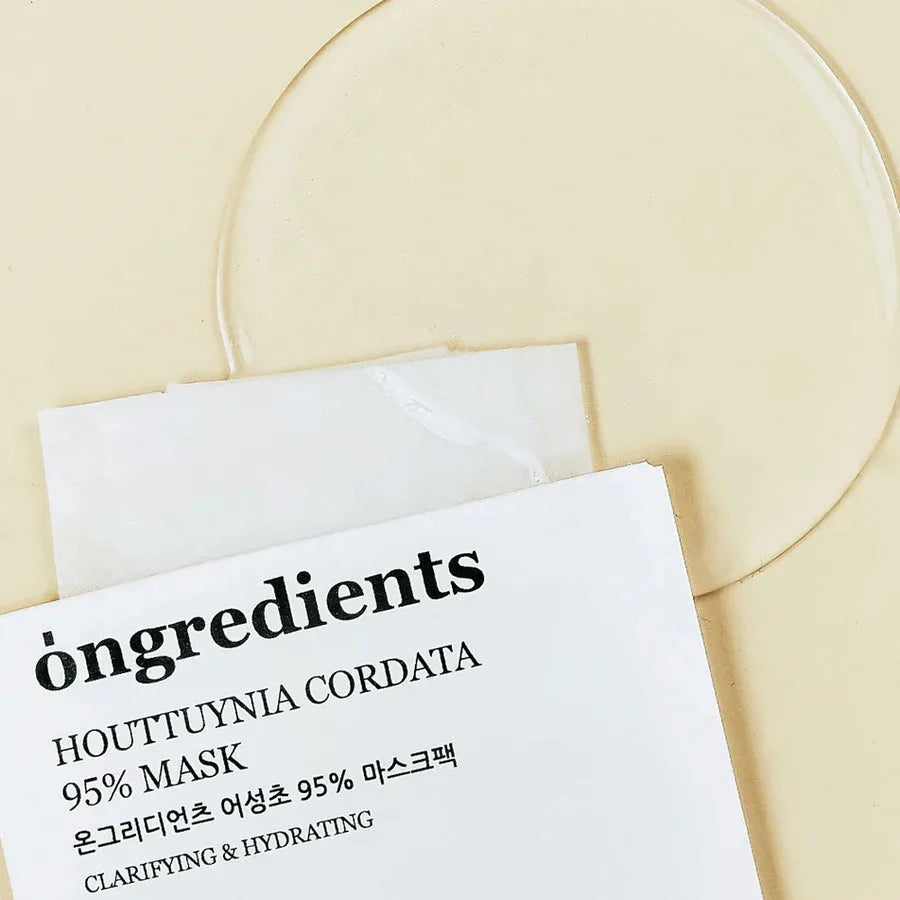 Ongredients Houttuynia Cordata 95% Mask (5EA) - MOQ 60.00
