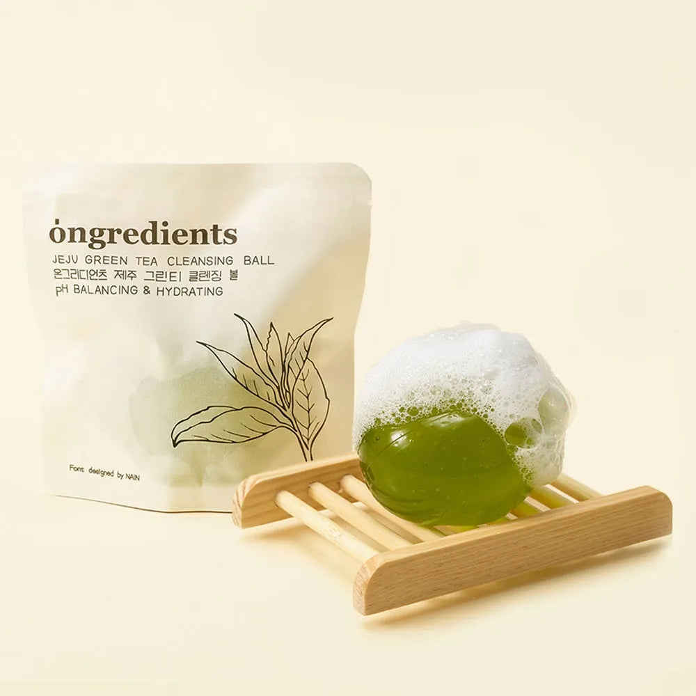Ongredients Jeju Green Tea Cleansing Ball - MOQ 30.00