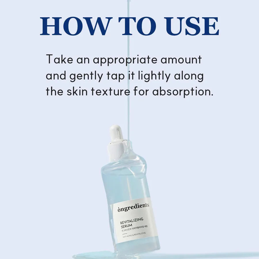Ongredients Revitalizing Serum - MOQ 50.00