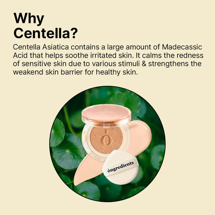 Ongredients Skin Barrier Glow Cover Cushion 17C Dawn Mist - MOQ 60.00