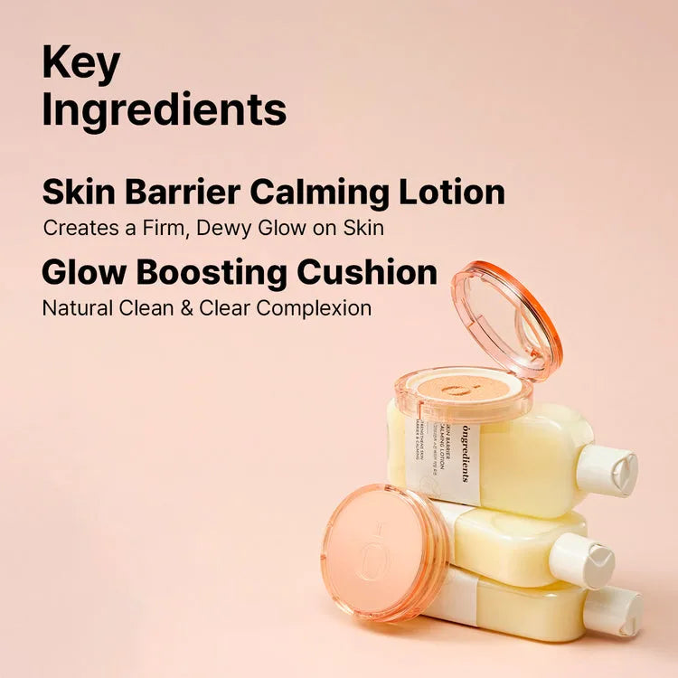 Ongredients Skin Barrier Glow Cover Cushion  21C Pure - MOQ 60.00