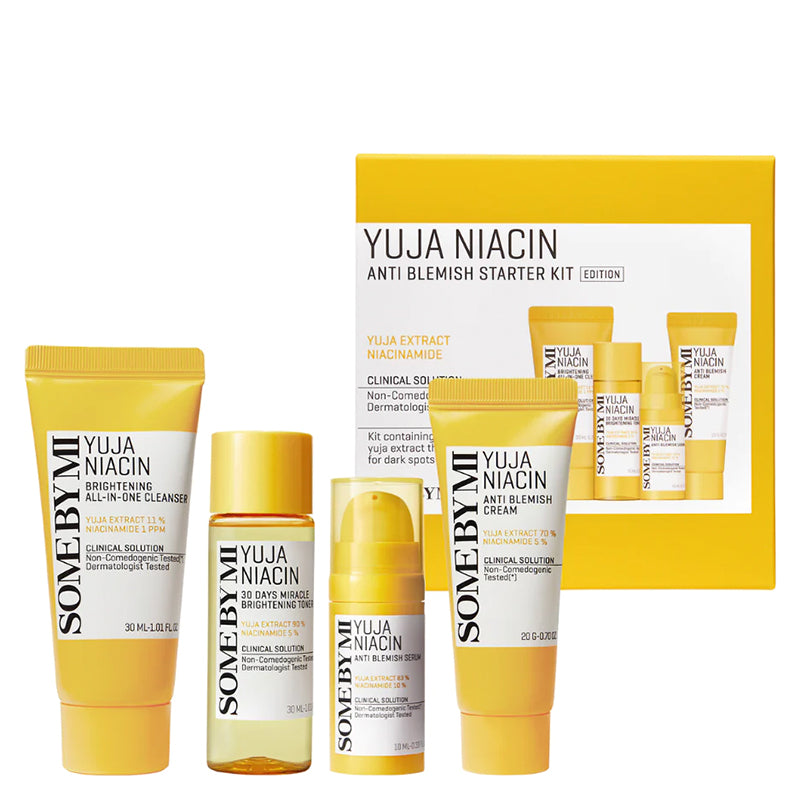 SOME BY MI YUJA ANTI BLEMISH STARTER KIT
 [Cleanser 30ml, Toner 30ml, Serum 10ml, Cream 20ml] - MOQ 50