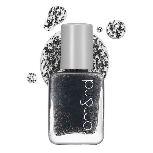 rom&nd MOOD PEBBLE NAIL 00 CRUNKY BLACK - MOQ 20