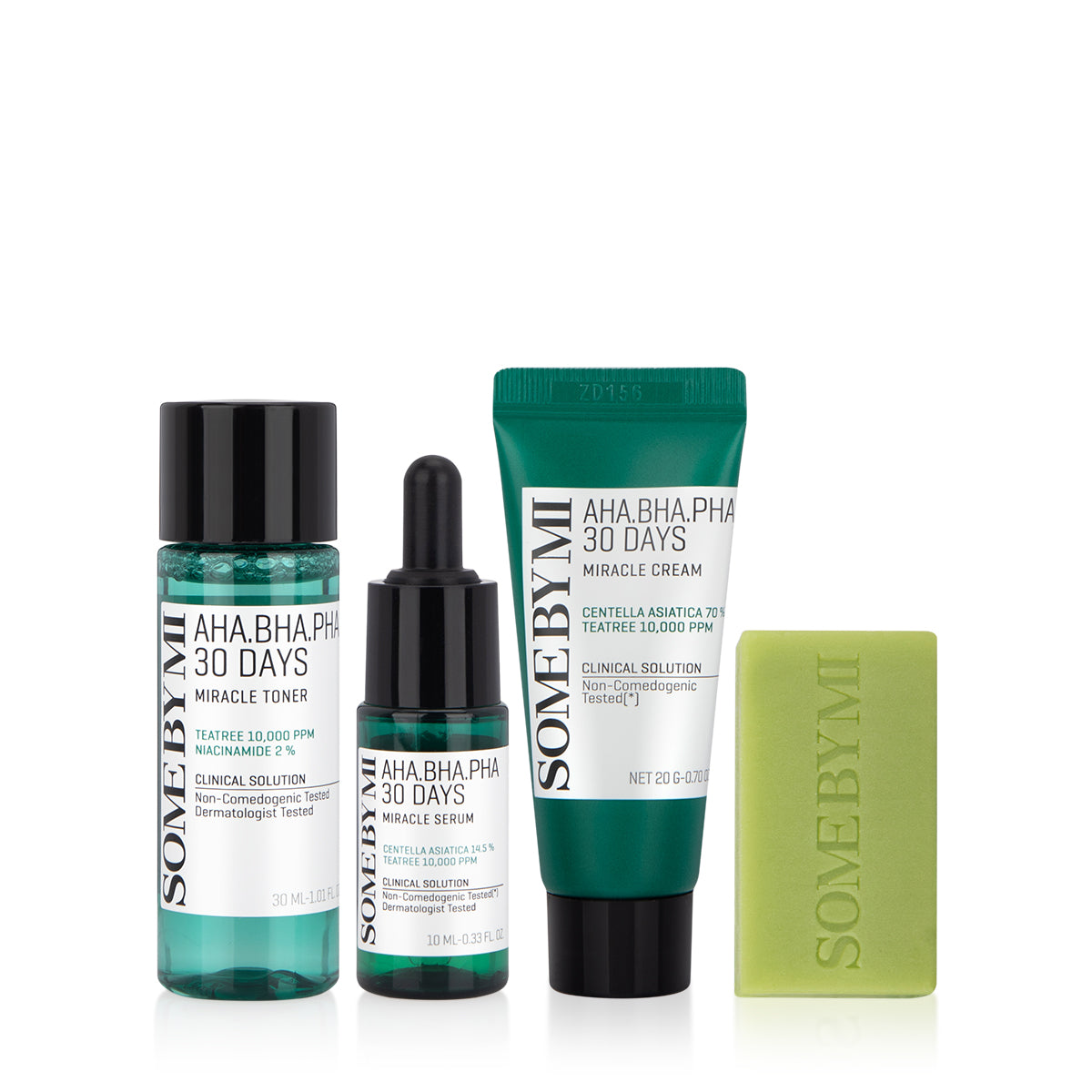 SOME BY MI AHA-BHA-PHA 30 DAYS MIRACLE STARTER KIT [Cleansing Bar 30g, Toner 30ml, Serum 10ml, Cream 20g] - MOQ 50