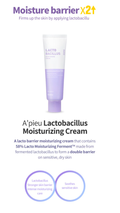 A'PIEU Lactobacillus Moisturizing Cream 50ml - DODOSKIN