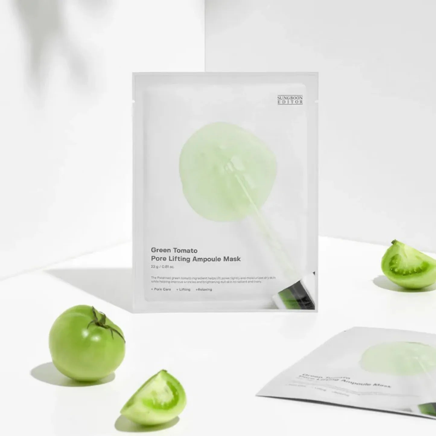 Sungboon Editor Green Tomato NMN Pore Lifting Ampoule Mask 23g*10pcs - MOQ 36