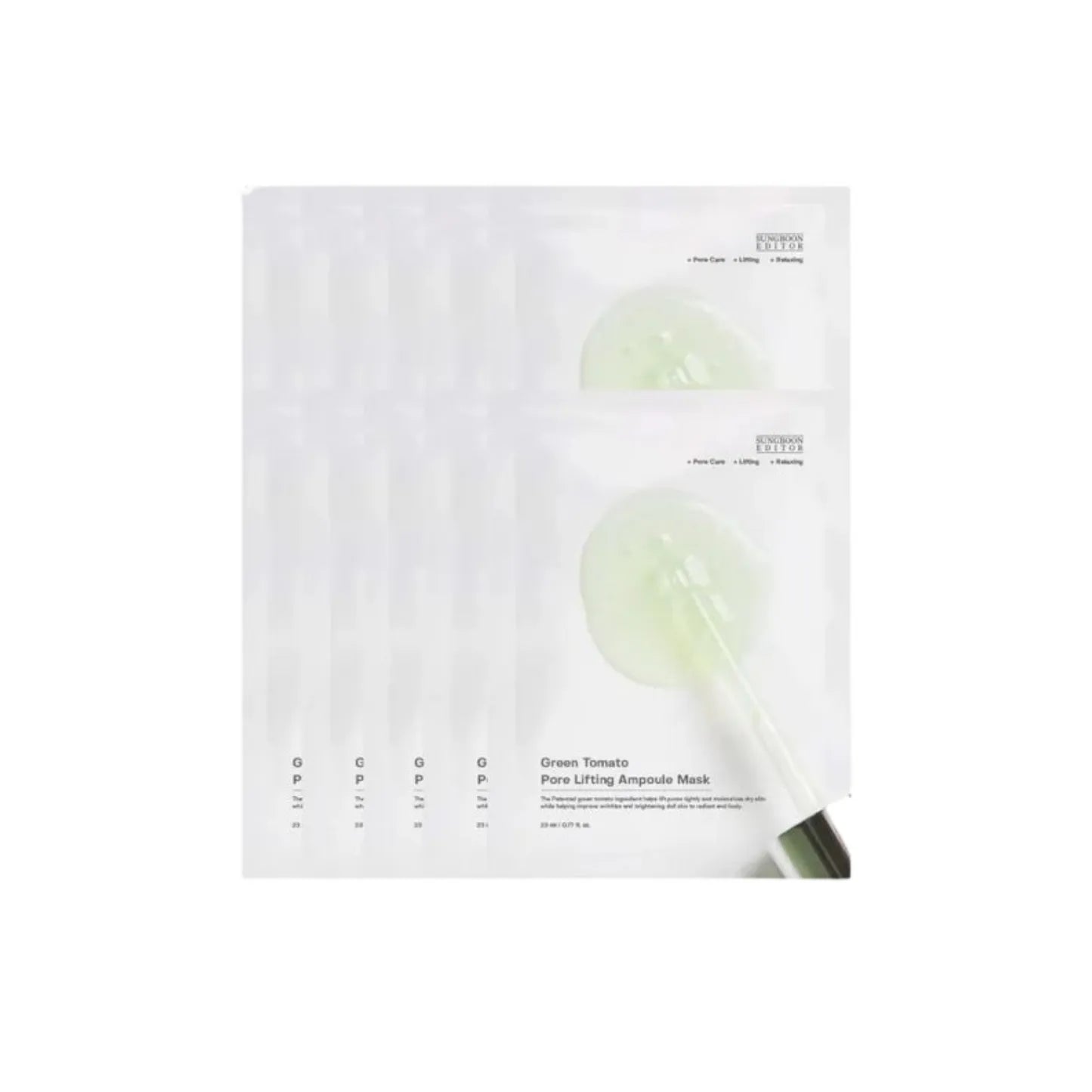Sungboon Editor Green Tomato NMN Pore Lifting Ampoule Mask 23g*10pcs - MOQ 36