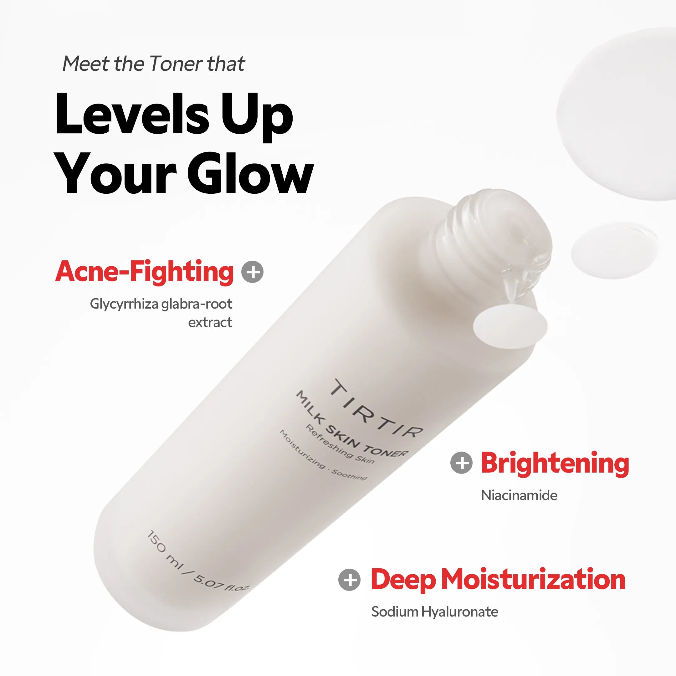 TIRTIR MILK SKIN TONER 150ml - MOQ 32