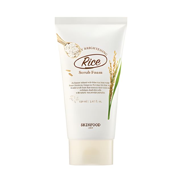 SKINFOOD RICE DAILY BRIGHTENING SCRUB FOAM - MOQ 10