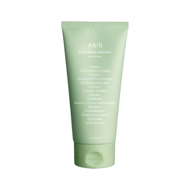 Abib Acne foam cleanser
Heartleaf foam 250ml (domestic) - MOQ 40