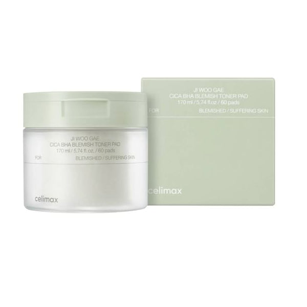 celimax JI WOO GAE Cica BHA Blemish Toner Pad 60pcs